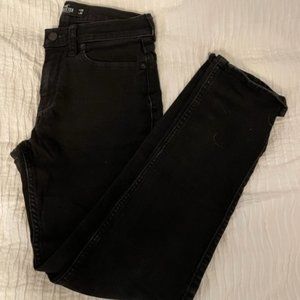 Hollister Mens Black Skinny Jeans Size 28/30